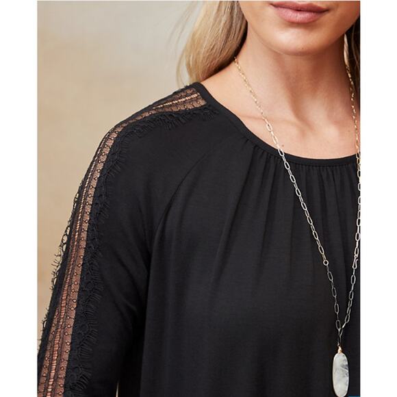 NWT Garnet Hill Luna-Lace Inset Sheath Dress XS Green Stretch Pockets Zip Accent - Picture 4 of 16